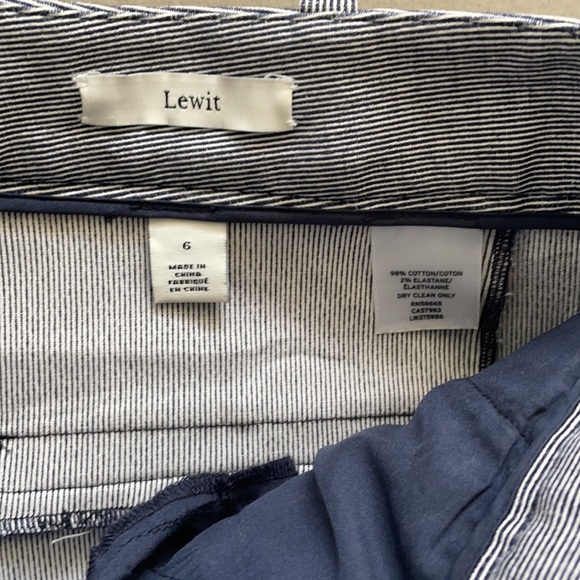 Lewit wide leg, high waist pin striped pants - Picture 4 of 13